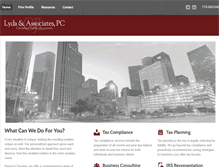Tablet Screenshot of lyda-cpa.com